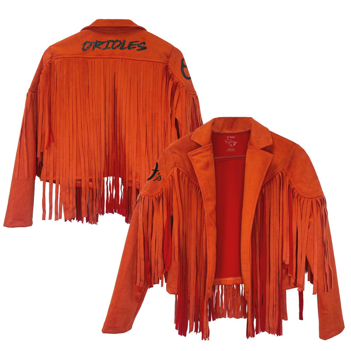 Baltimore Orioles Farrah Fringe Jacket --(ships after 8/11)