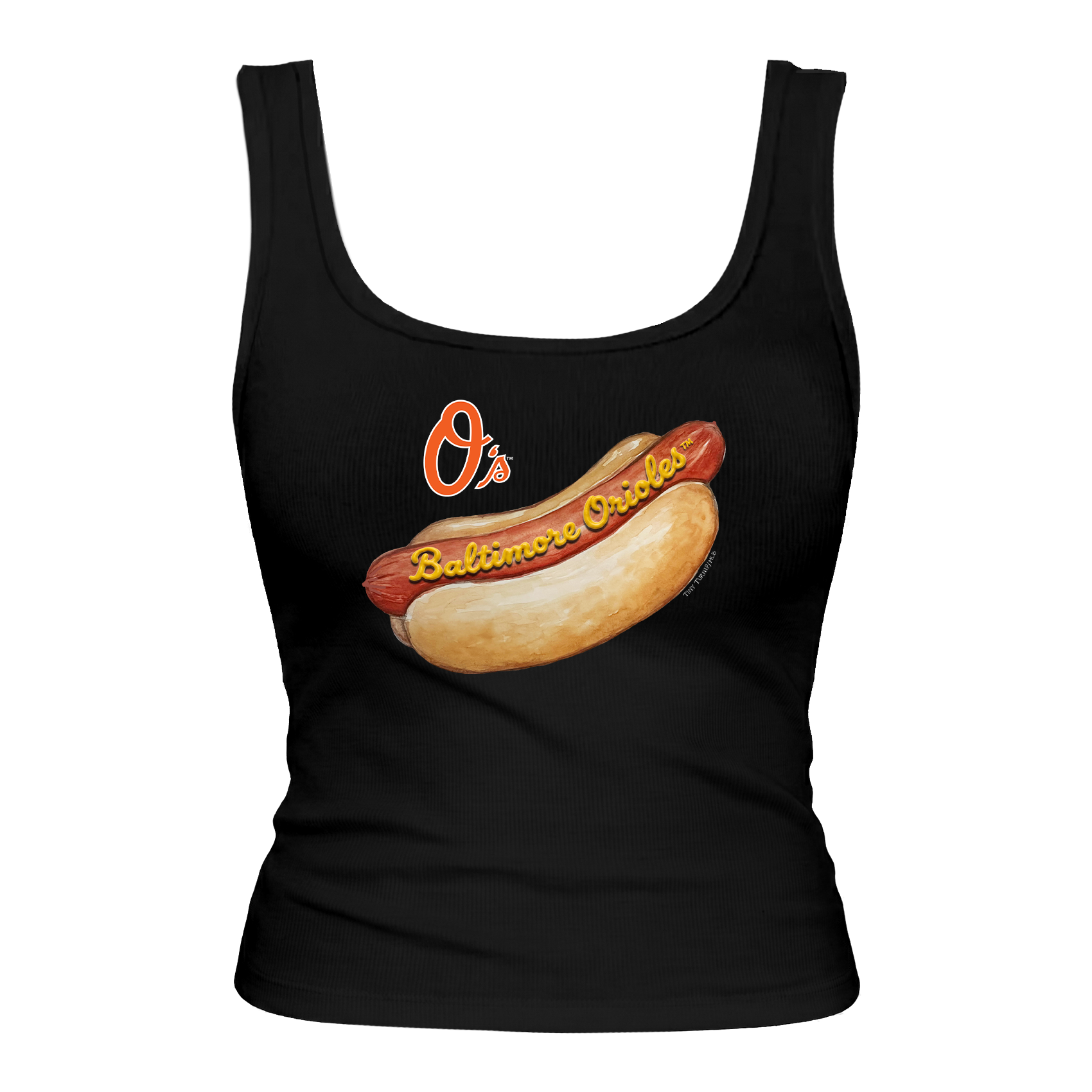 Baltimore Orioles Hot Dog Emmy Tank