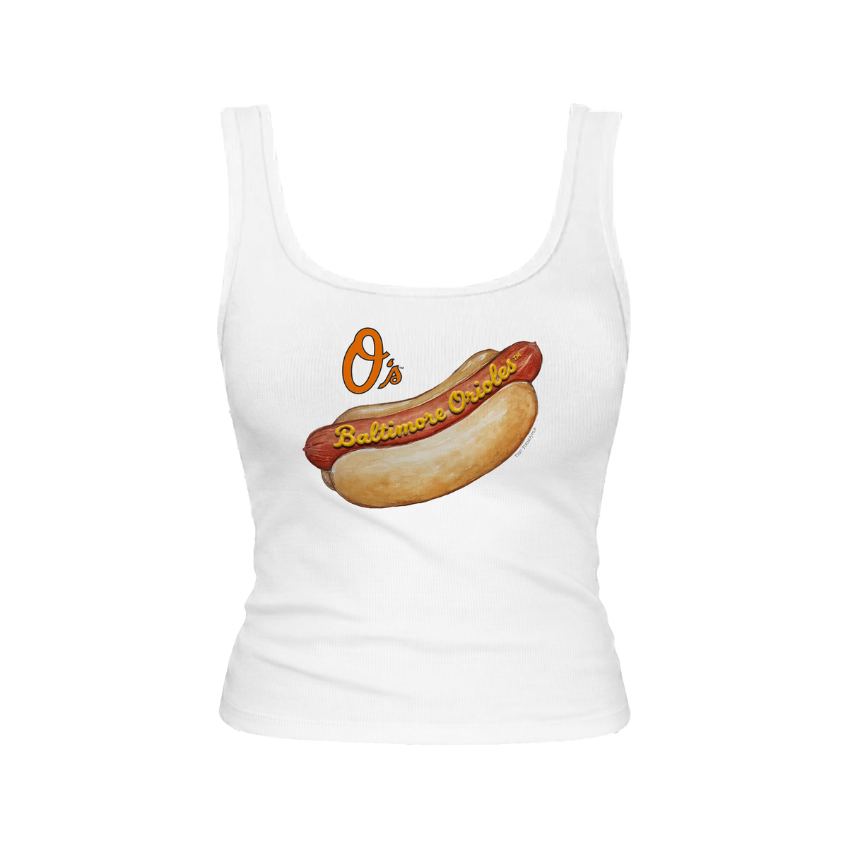 Baltimore Orioles Hot Dog Emmy Tank