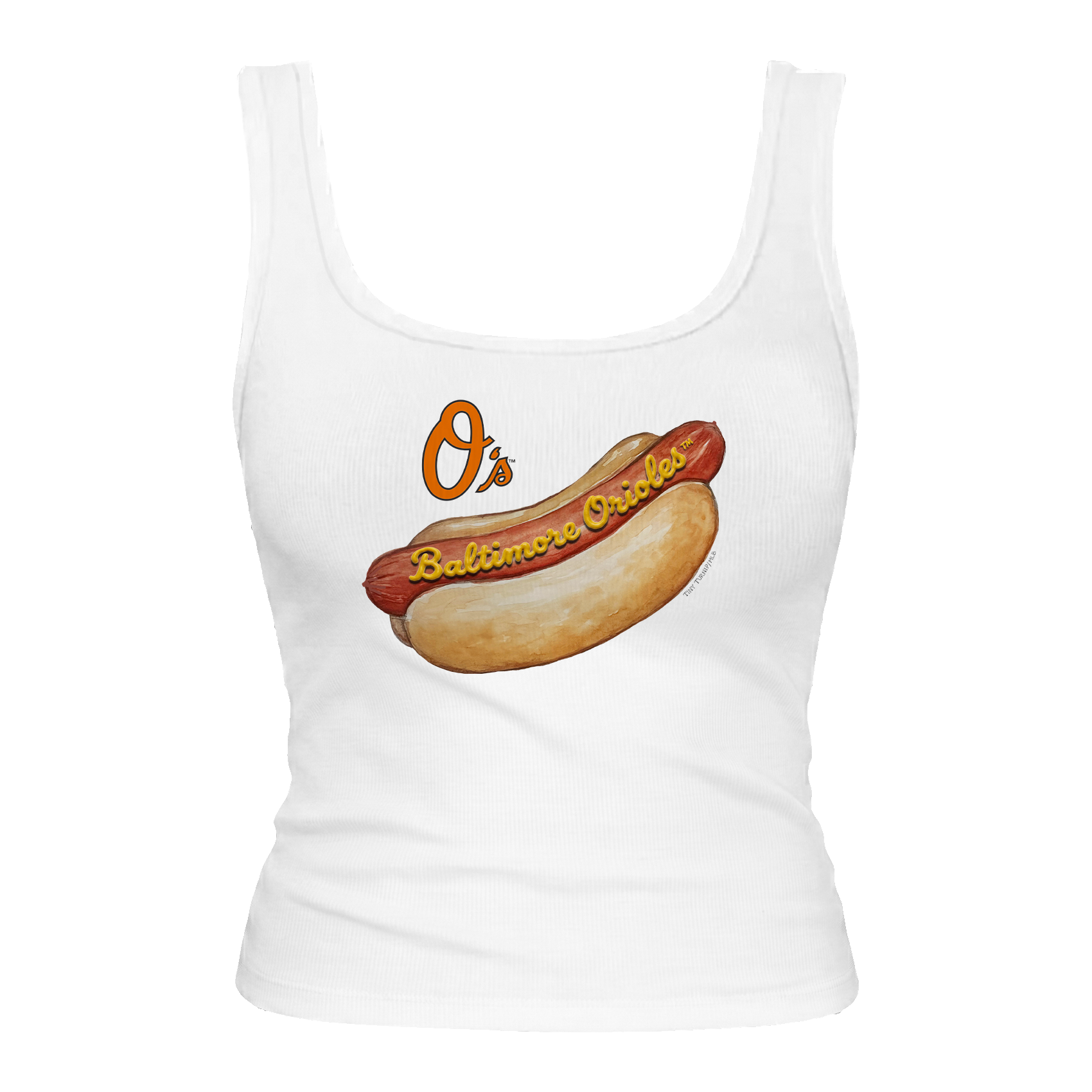 Baltimore Orioles Hot Dog Emmy Tank