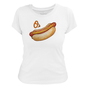 Baltimore Orioles Hot Dog Women's Tee Shirt