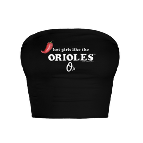 Baltimore Orioles Hot Girls Crop Tube Top