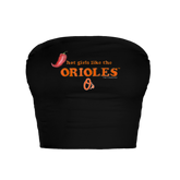 Baltimore Orioles Hot Girls Crop Tube Top