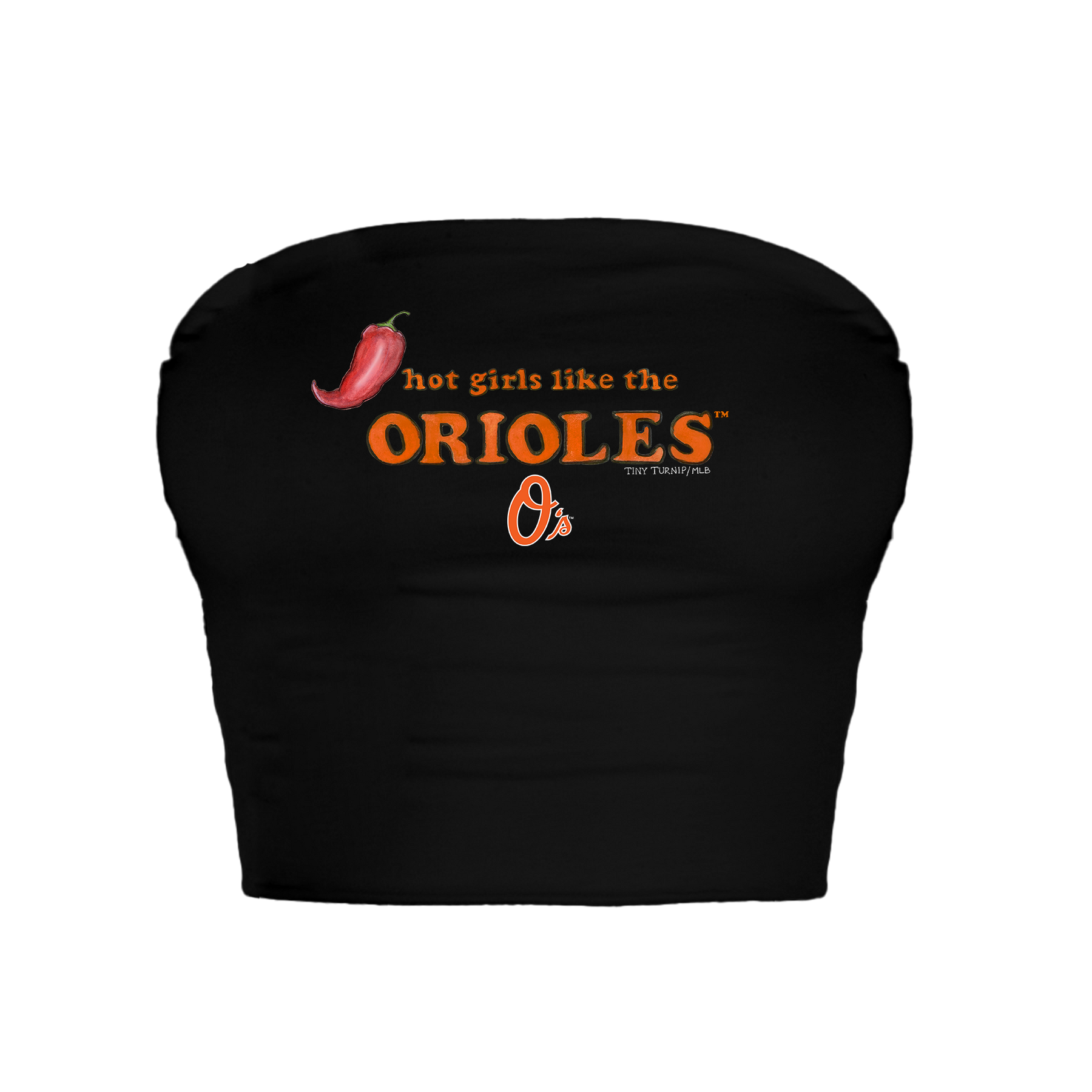 Baltimore Orioles Hot Girls Crop Tube Top