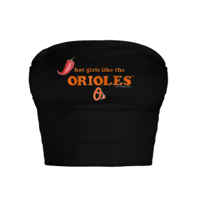 Baltimore Orioles Hot Girls Crop Tube Top