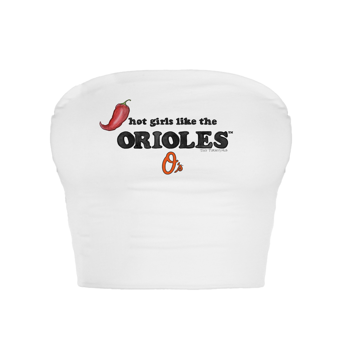 Baltimore Orioles Hot Girls Crop Tube Top