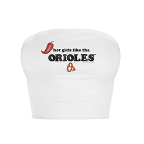 Baltimore Orioles Hot Girls Crop Tube Top