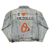 I Heart Orioles Boyfriend Denim Jacket - Tiny Turnip