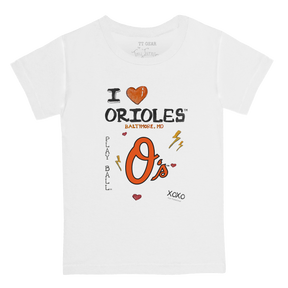 I Heart Orioles Kid's Tee Shirt - Tiny Turnip