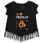 I Heart Orioles Fringe Tee - Tiny Turnip