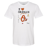 I Heart Orioles Unisex Tee Shirt - Tiny Turnip