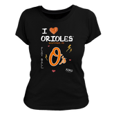 I Heart Orioles Women's Tee Shirt - Tiny Turnip