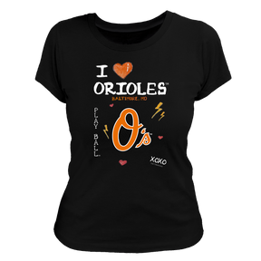 I Heart Orioles Women's Tee Shirt - Tiny Turnip