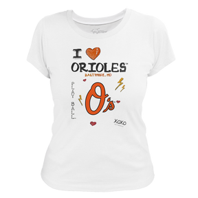 I Heart Orioles Women's Tee Shirt - Tiny Turnip