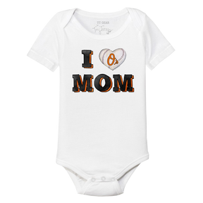 Baltimore Orioles I Love Mom Short Sleeve Snapper