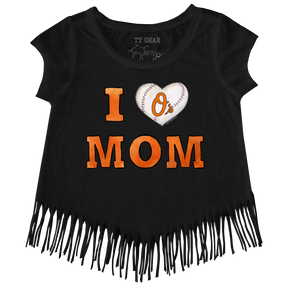 Baltimore Orioles I Love Mom Fringe Tee