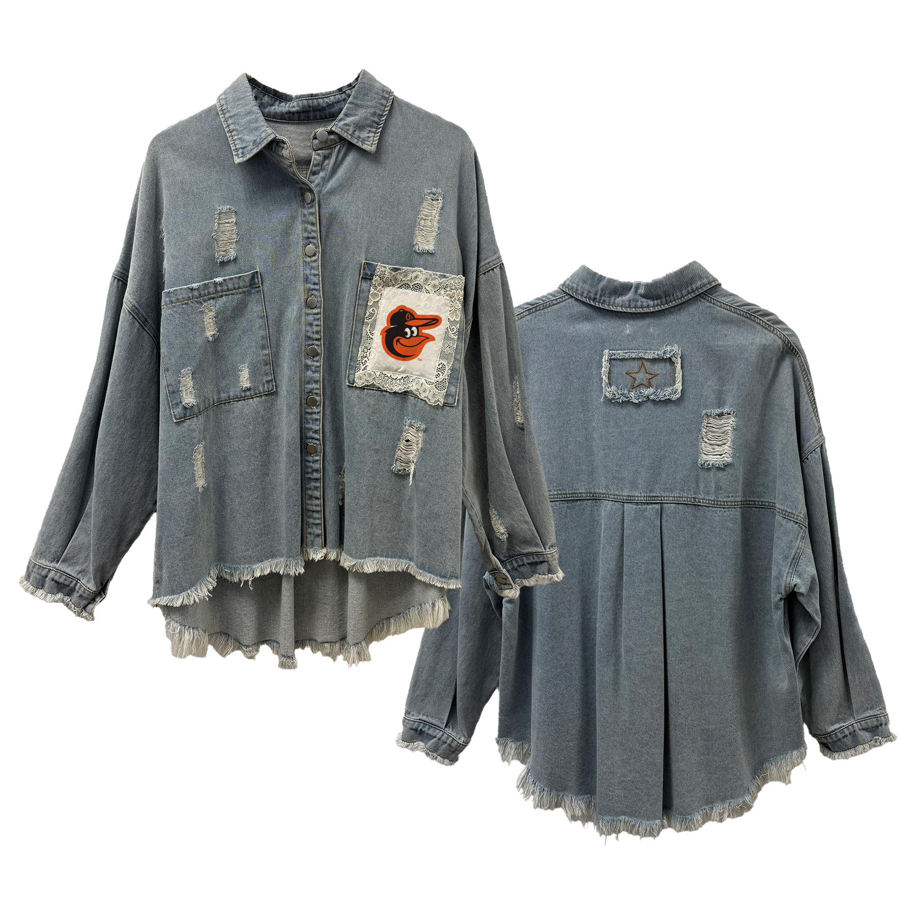 Baltimore Orioles Lace Olivia Jacket - Tiny Turnip