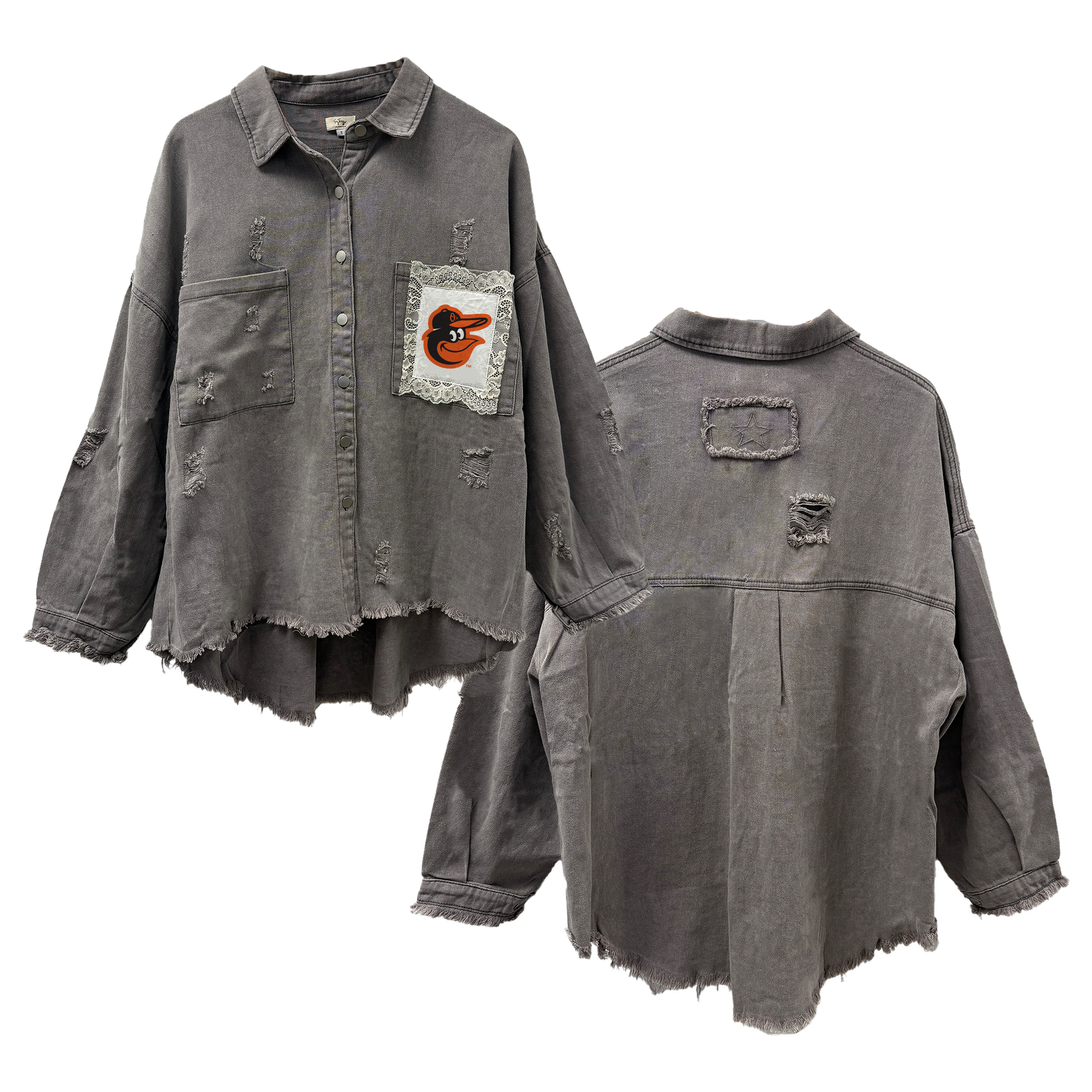 Baltimore Orioles Lace Olivia Jacket - Tiny Turnip