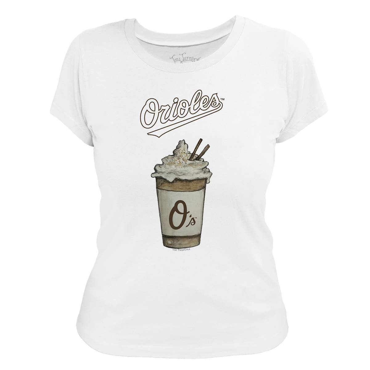 Baltimore Orioles Latte Women's Tee Shirt