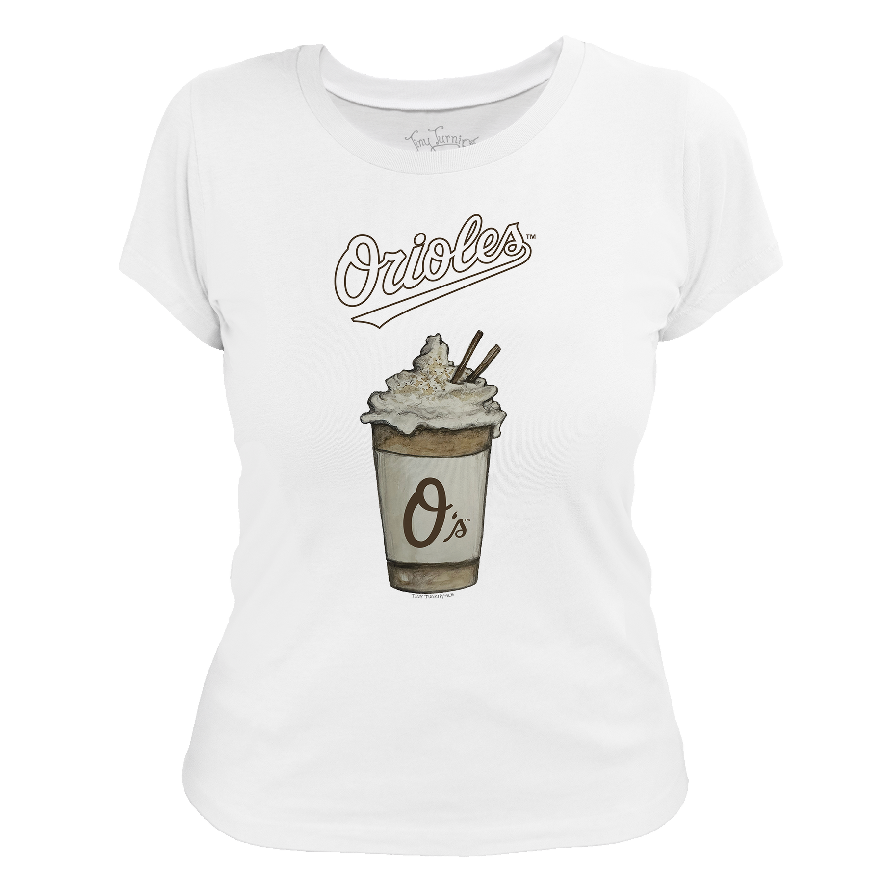 Baltimore Orioles Latte Women's Tee Shirt