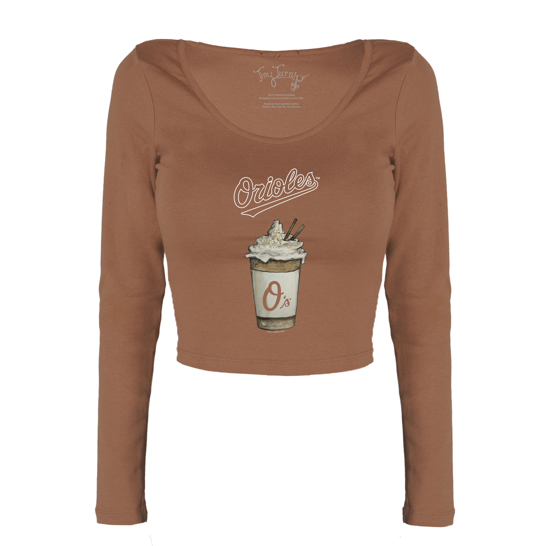 Baltimore Orioles Latte Women's Lucy Long Sleeve