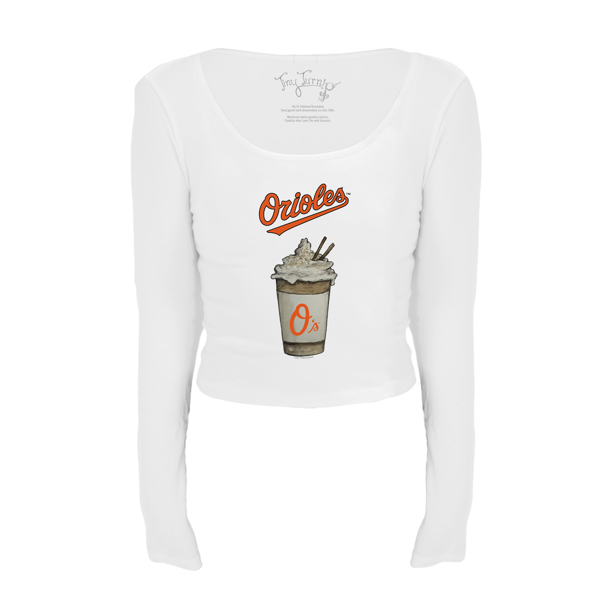 Baltimore Orioles Latte Women's Lucy Long Sleeve