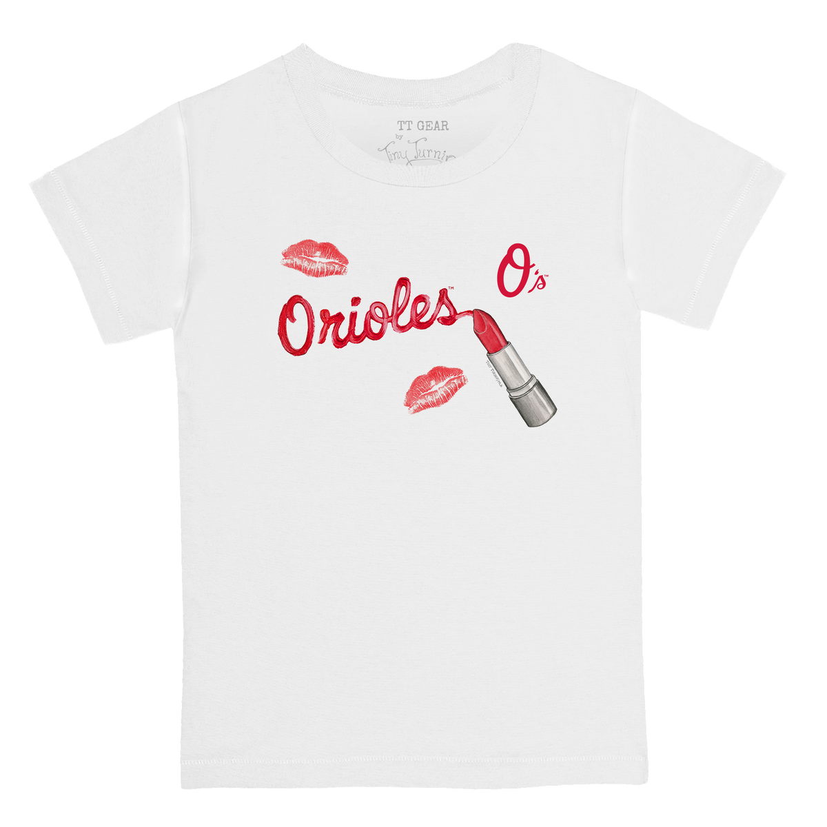 Baltimore Orioles Lipstick Kid's Tee Shirt - Tiny Turnip