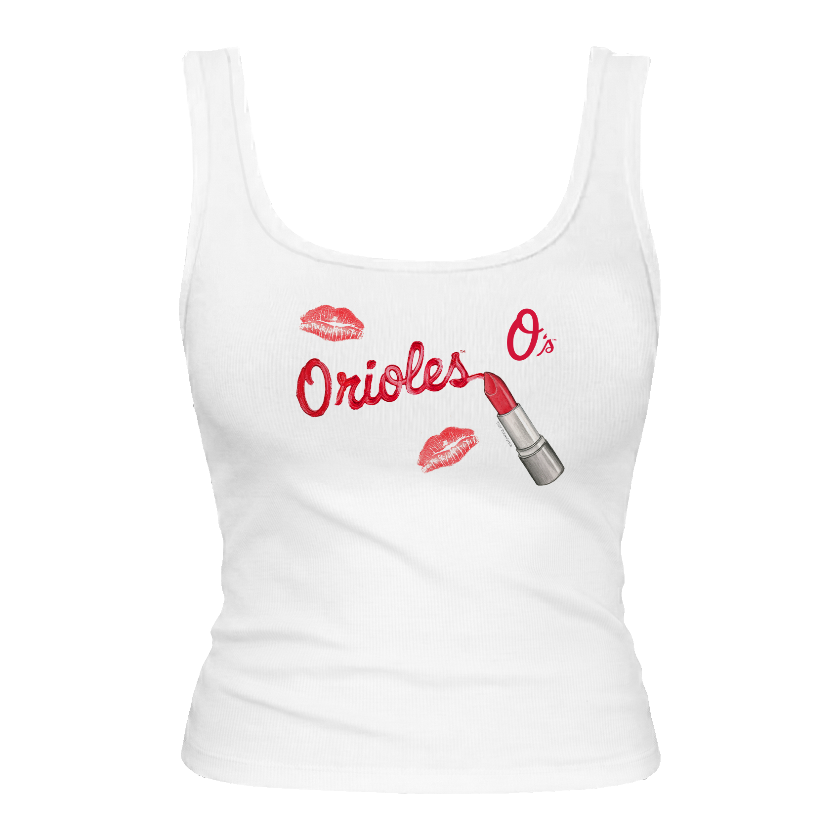 Baltimore Orioles Lipstick Emmy Tank