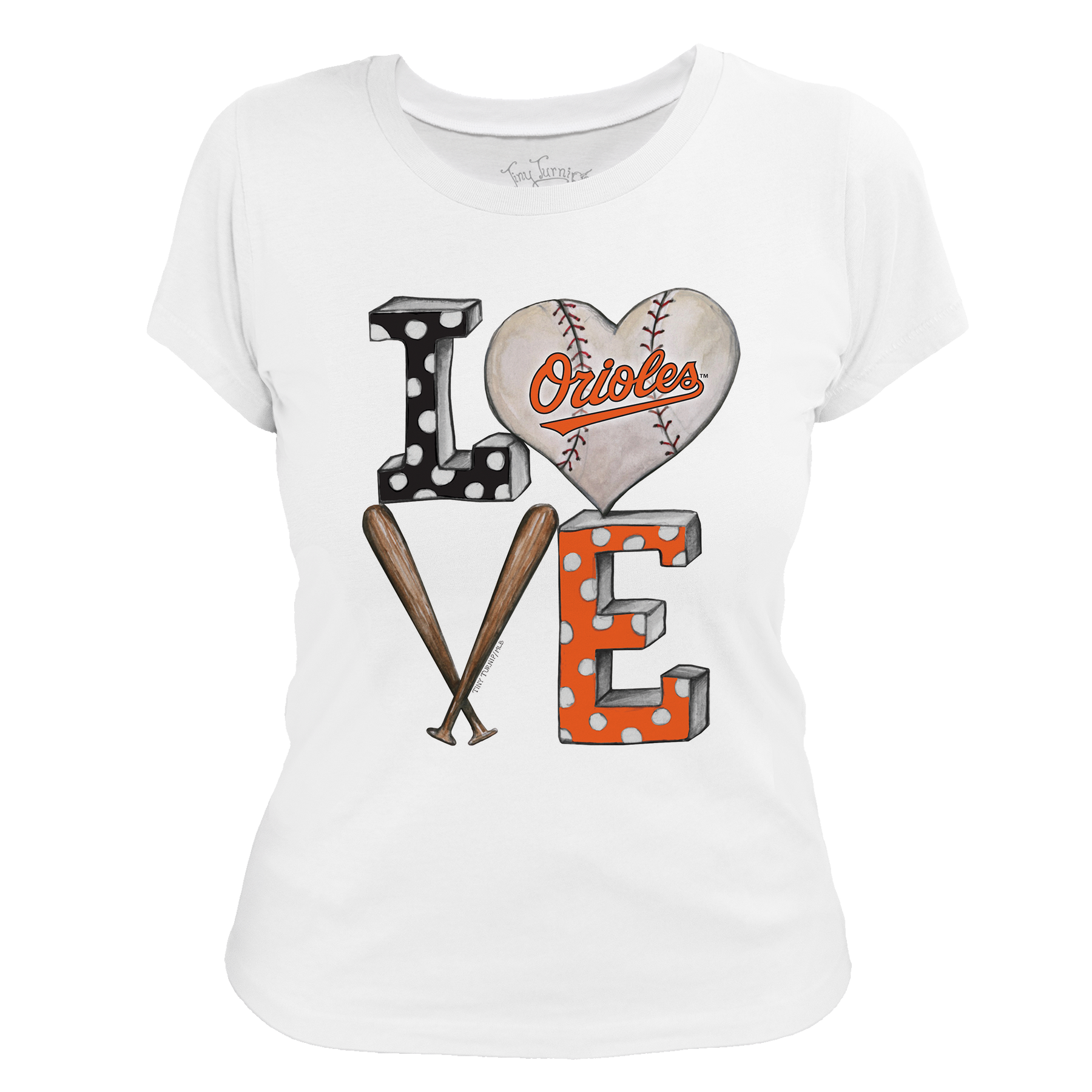 Baltimore Orioles Baseball LOVE Tee Shirt