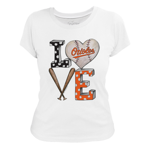 Baltimore Orioles Baseball LOVE Tee Shirt
