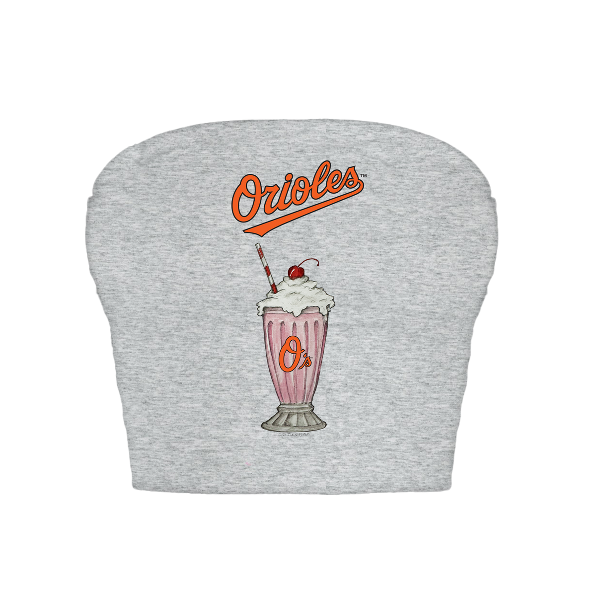 Baltimore Orioles Milkshake Crop Tube Top