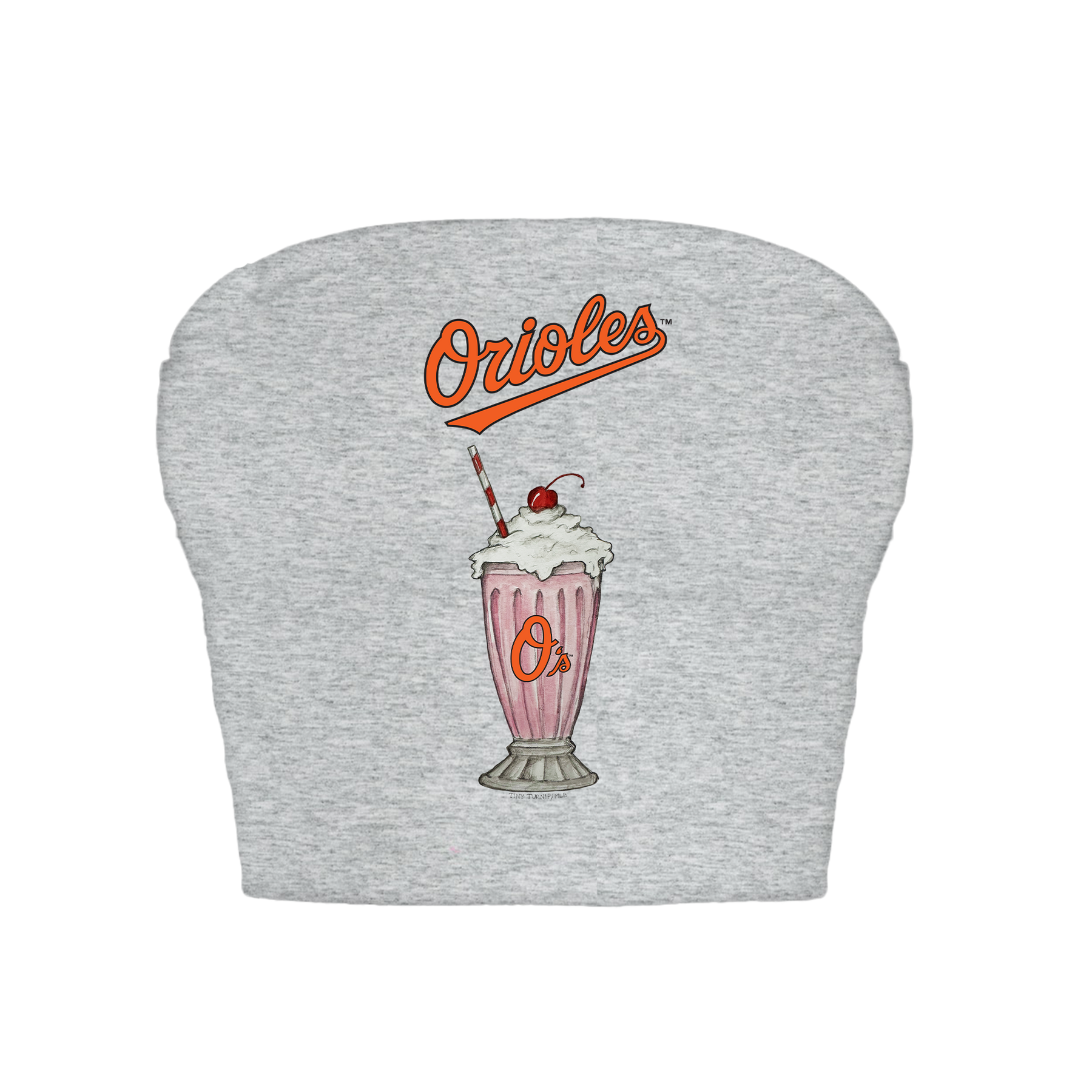 Baltimore Orioles Milkshake Crop Tube Top