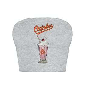 Baltimore Orioles Milkshake Crop Tube Top