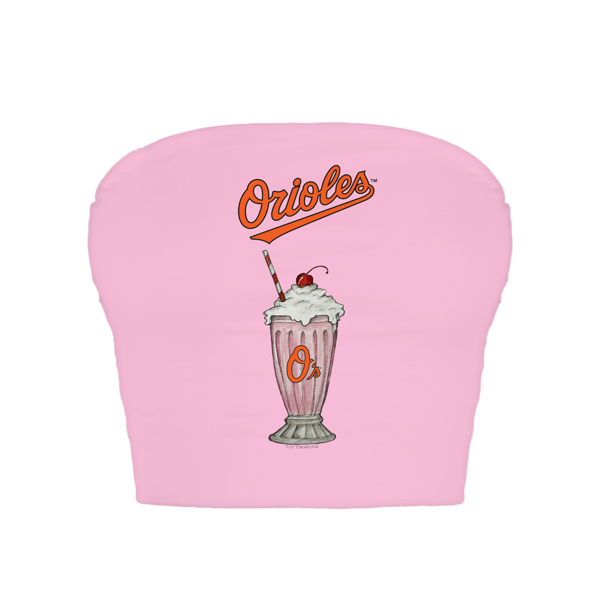 Baltimore Orioles Milkshake Crop Tube Top