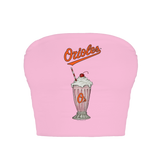 Baltimore Orioles Milkshake Crop Tube Top