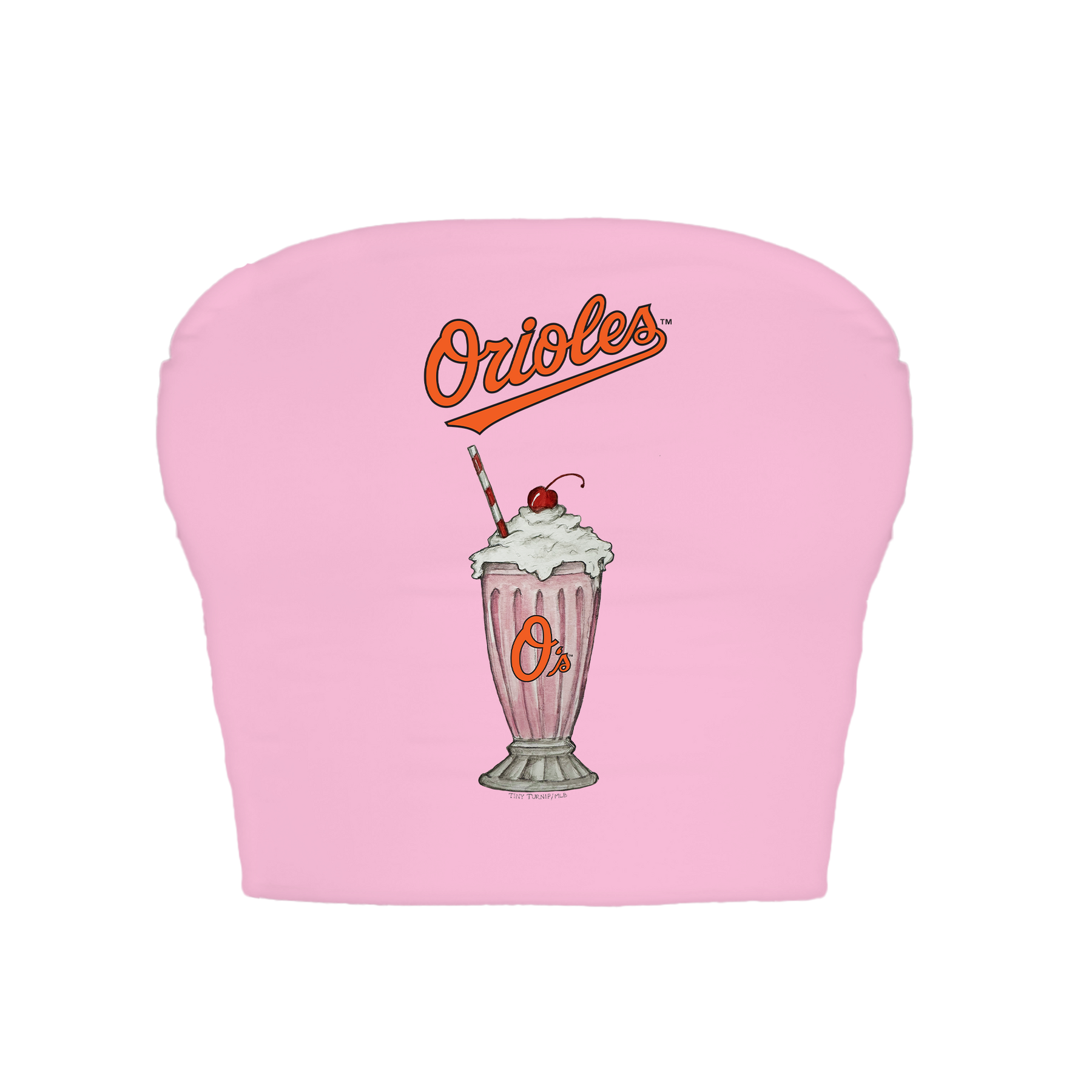 Baltimore Orioles Milkshake Crop Tube Top