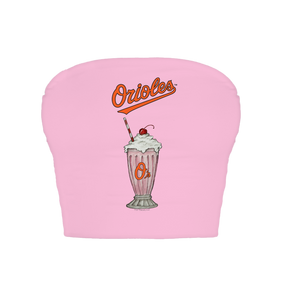 Baltimore Orioles Milkshake Crop Tube Top
