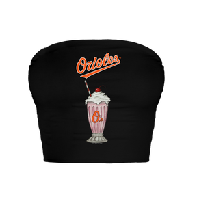Baltimore Orioles Milkshake Crop Tube Top