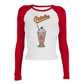 Baltimore Orioles Milkshake Roxy Raglan Long Sleeve