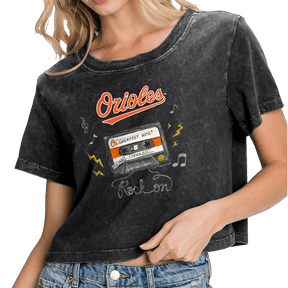Baltimore Orioles Mixtape Vintage Crop Tee