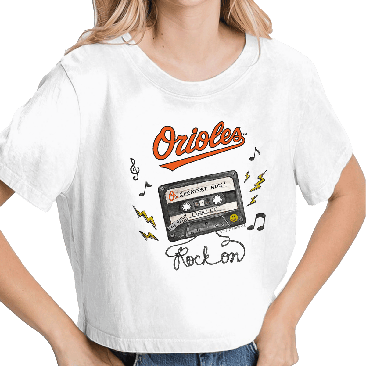 Baltimore Orioles Mixtape Vintage Crop Tee