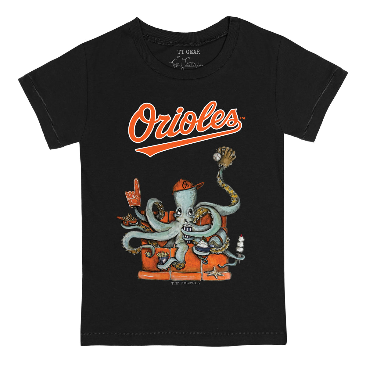 Baltimore Orioles Octopus Tee Shirt