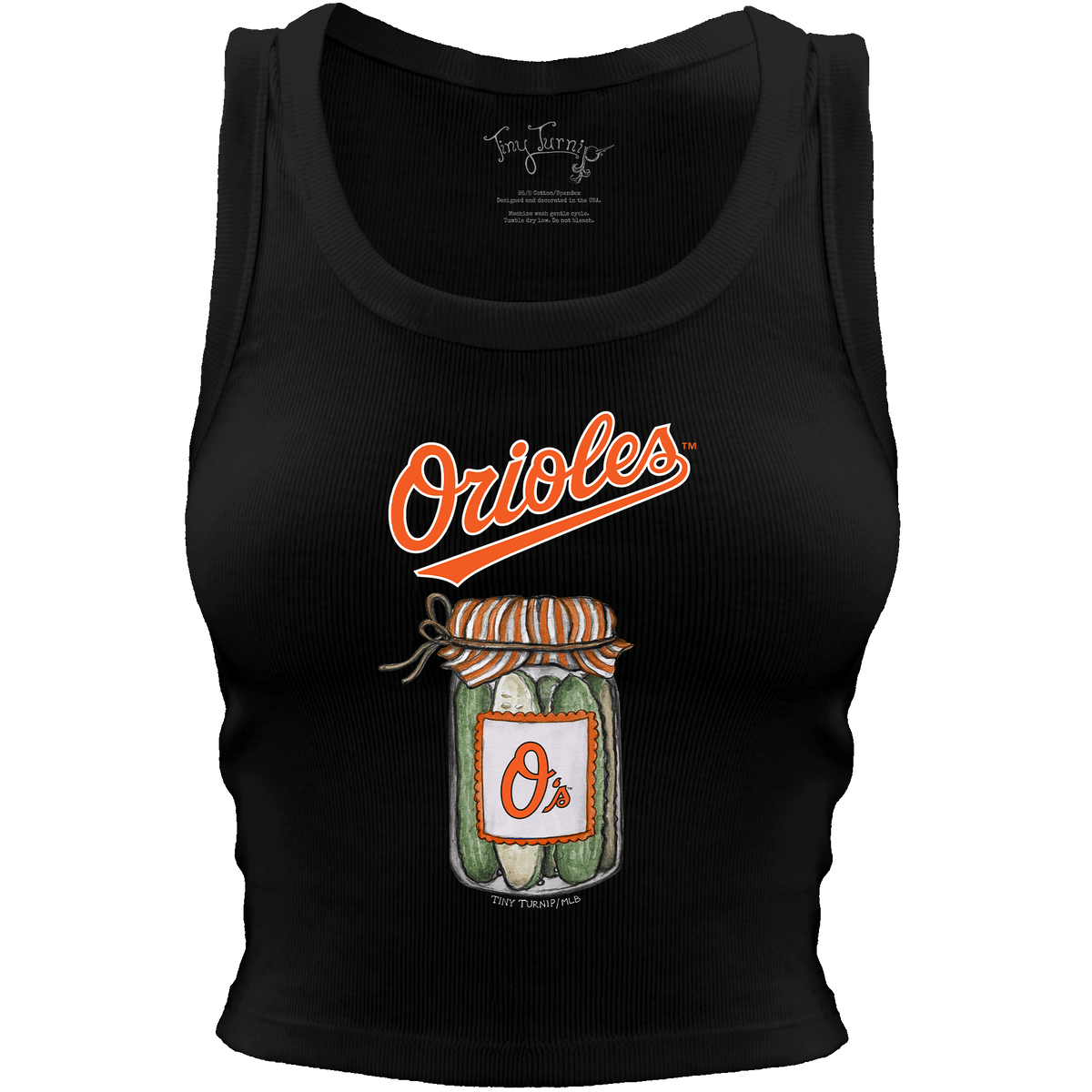 Baltimore Orioles Pickle Jar Crop Tank