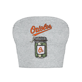 Baltimore Orioles Pickle Jar Crop Tube Top