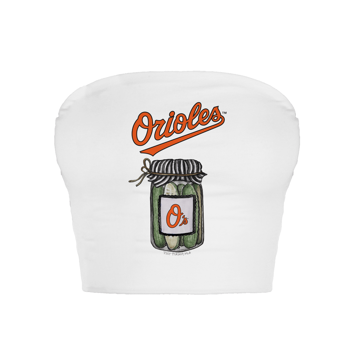 Baltimore Orioles Pickle Jar Crop Tube Top