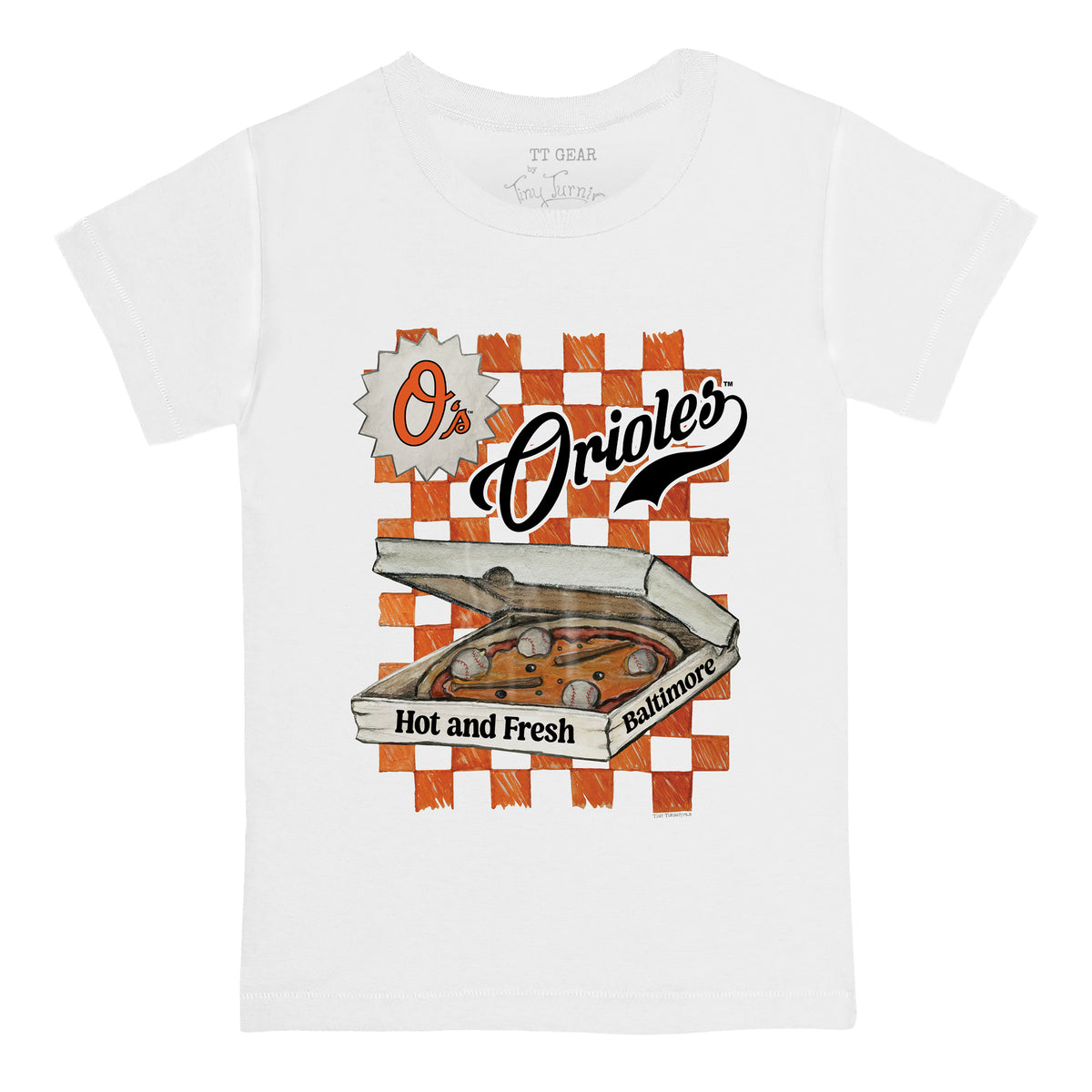 Baltimore Orioles Pizza Tee Shirt