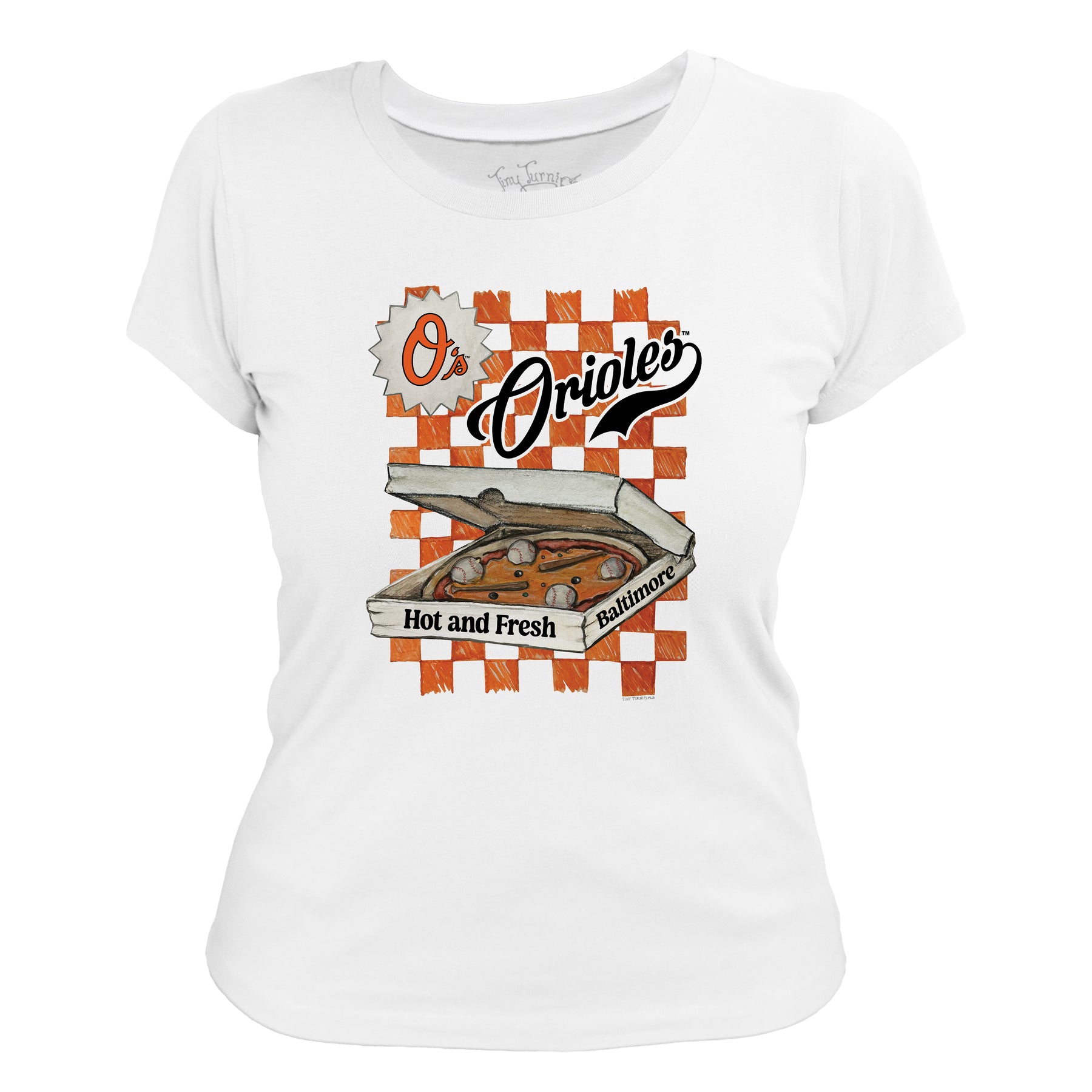 Baltimore Orioles Pizza Tee Shirt