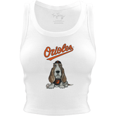 Baltimore Orioles Puddy Crop Tank - Tiny Turnip