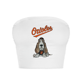 Baltimore Orioles Puddy Crop Tube Top - Tiny Turnip