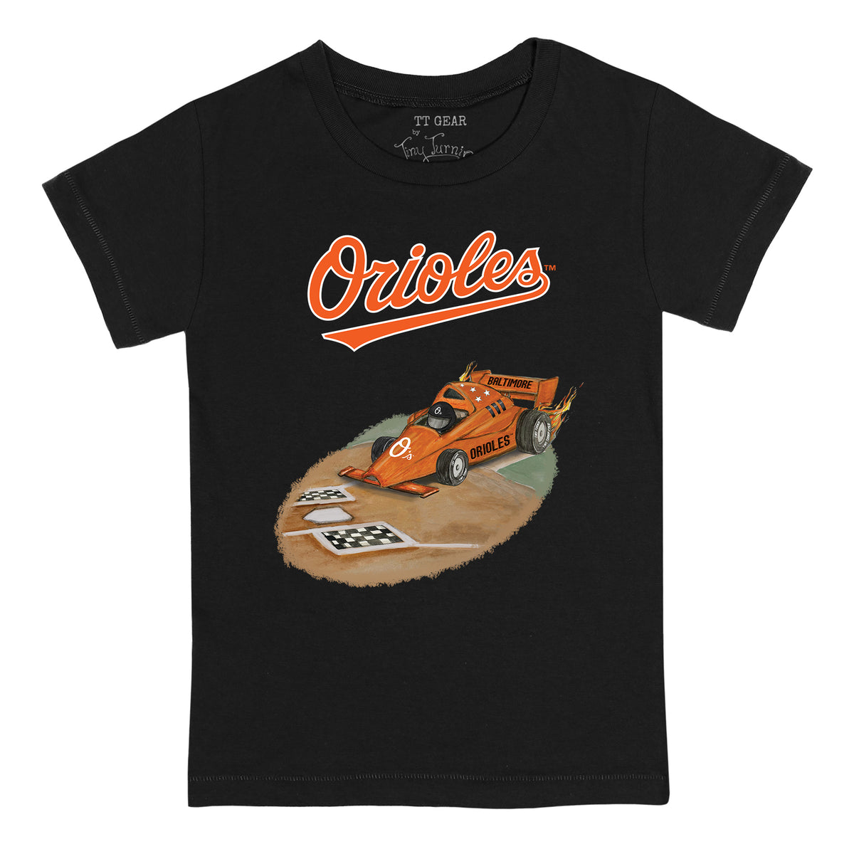 Baltimore Orioles Race Car Tee Shirt